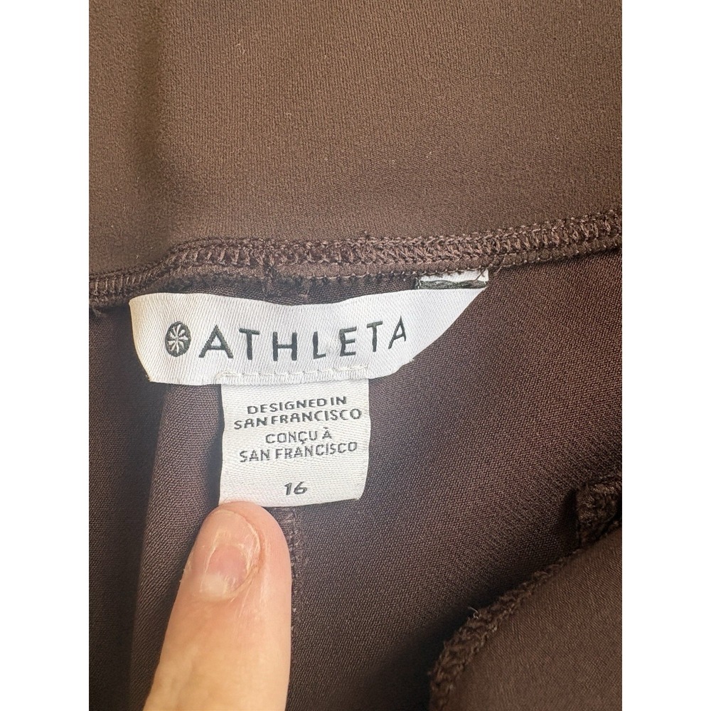 Athleta Endless High Rise Pant Brown Women's size 16 - Picture 3 of 6
